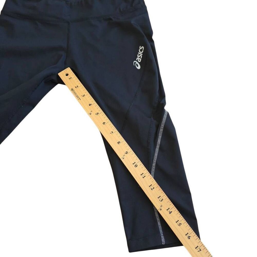 Asics womens Sz S black crop workout leggings - Picture 6 of 7